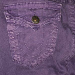 True Religion Purple Denim Jeans